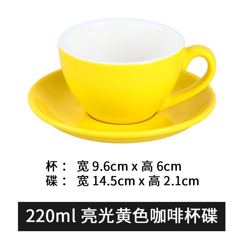 Venta al por mayor guirnalda latte 220ml taza de café estilo europeo pequeño lujo capuchino cerámica taza de café platillo cuchara traje