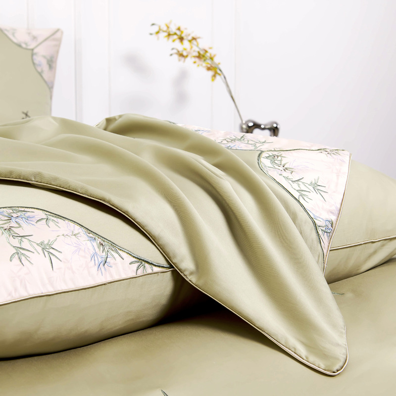 Xinjiang algodón 100 algodón largo bordado de cuatro piezas artesanal algodón completo conjunto de algodón largo conjunto de cuatro piezas