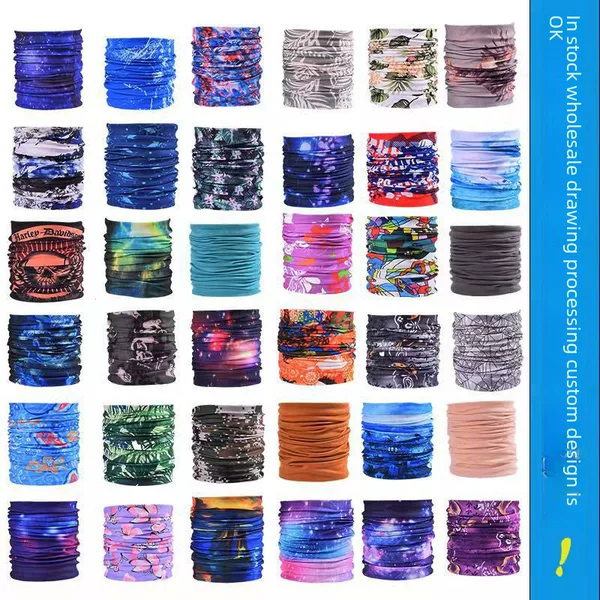 Outdoor Riding Magic Headscarf Variety Face Scarf Seamless Bicycle Headscarf Mask Neck Set Sunscreen Scarf Summer