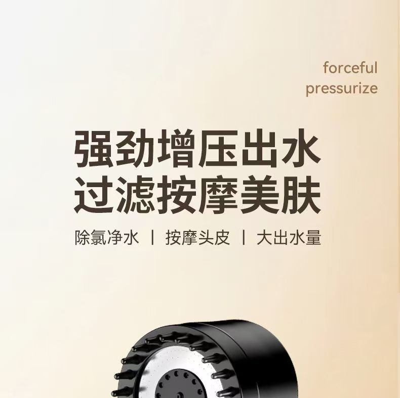 Household high-pressure shower head, bathroom heater, hair dryer, showerhead, rain shower, massage showerhead, bathing wonder details Picture