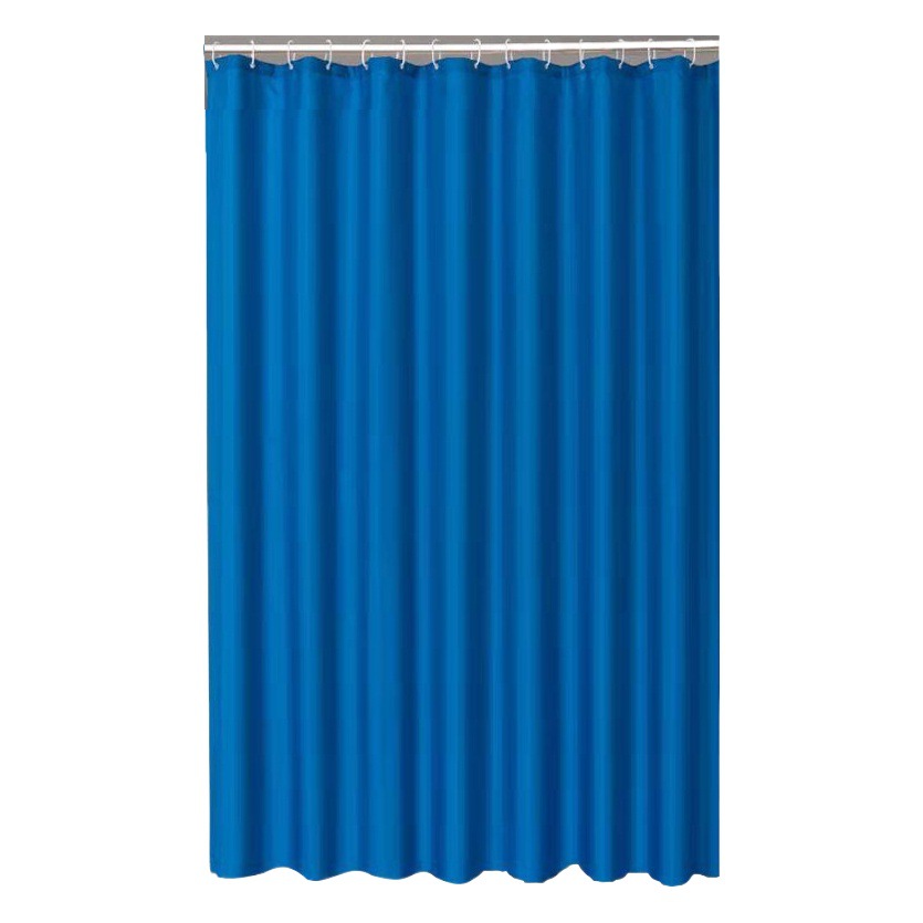 Amazon shower curtain fabric White thickened plain color shower curtain polyester hotel waterproof shower curtain spot wholesale