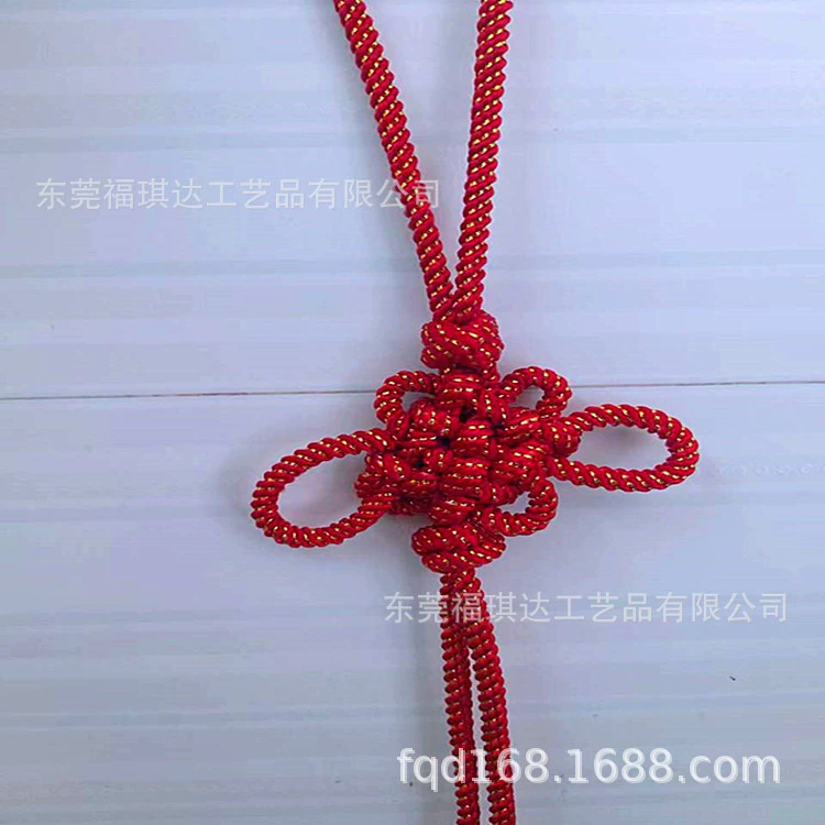 Резьбовая линия Китайский узел Резьбовая плетеная веревка плюс серебряная проволока Милан линия Китайский узел Подарки Китайский узел Обработка