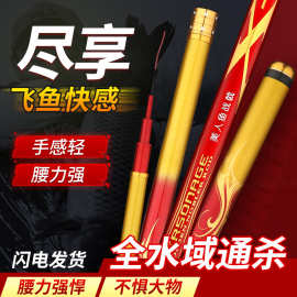 厂家直销碳素大五节台钓竿 美人鱼战戟轻硬休闲竞技综合鲤鱼竿