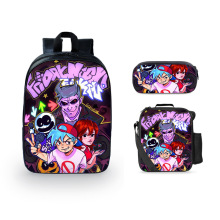 一套起黑色星期五小学生17寸书包卡通周边背包三件套餐包笔袋套装