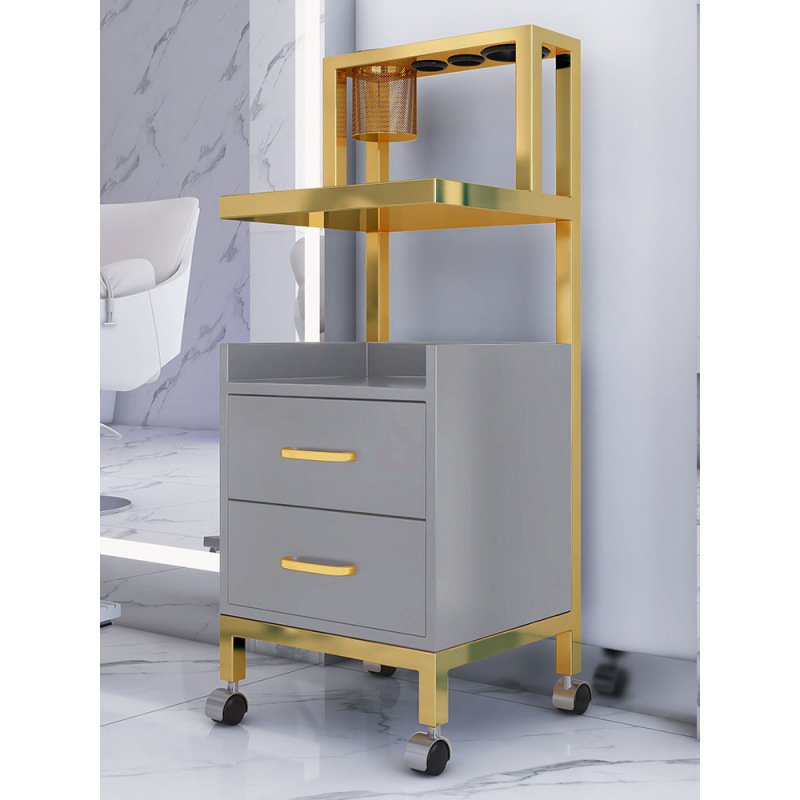 Nuevo gabinete de peluquería de salón de peluquería carro de herramientas de estante de herramientas de mesa de carro de peluquería pequeño gabinete