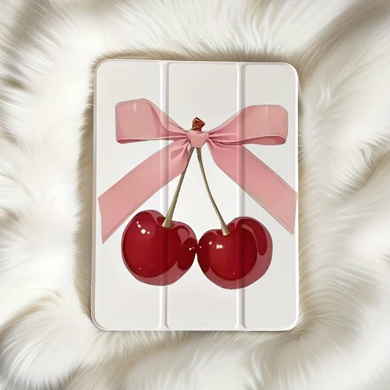 Cherry Bow Design 70% off Stand Holder Suitable for iPad 7/8/9Th Generation Tablet Protective Case with Airbag Anti-Drop Protection 10.2 Cherry Bow Design 70% off Stand Holder Suitable for iPad 7/8/9Th Generation Tablet Protective Case with Airbag Anti-Drop Protection 10.2