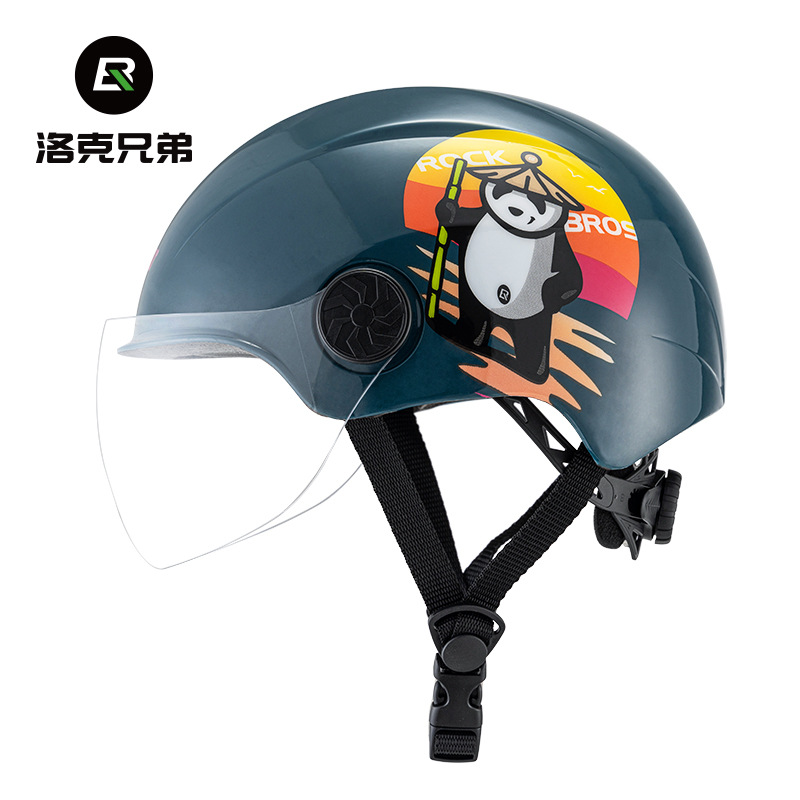 Locke Brothers Children's Riding Helmet Boys and Girls Motorcycle Electric Car Half Helmet Skating Bicycle Helmet