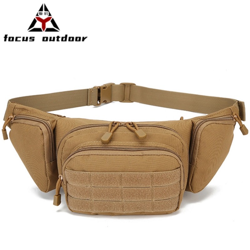 Amazon transfronteriza caliente al aire libre deportes impermeable cintura bolsa de pesca multifuncional pecho bolsa unisex camuflaje cintura bolsa