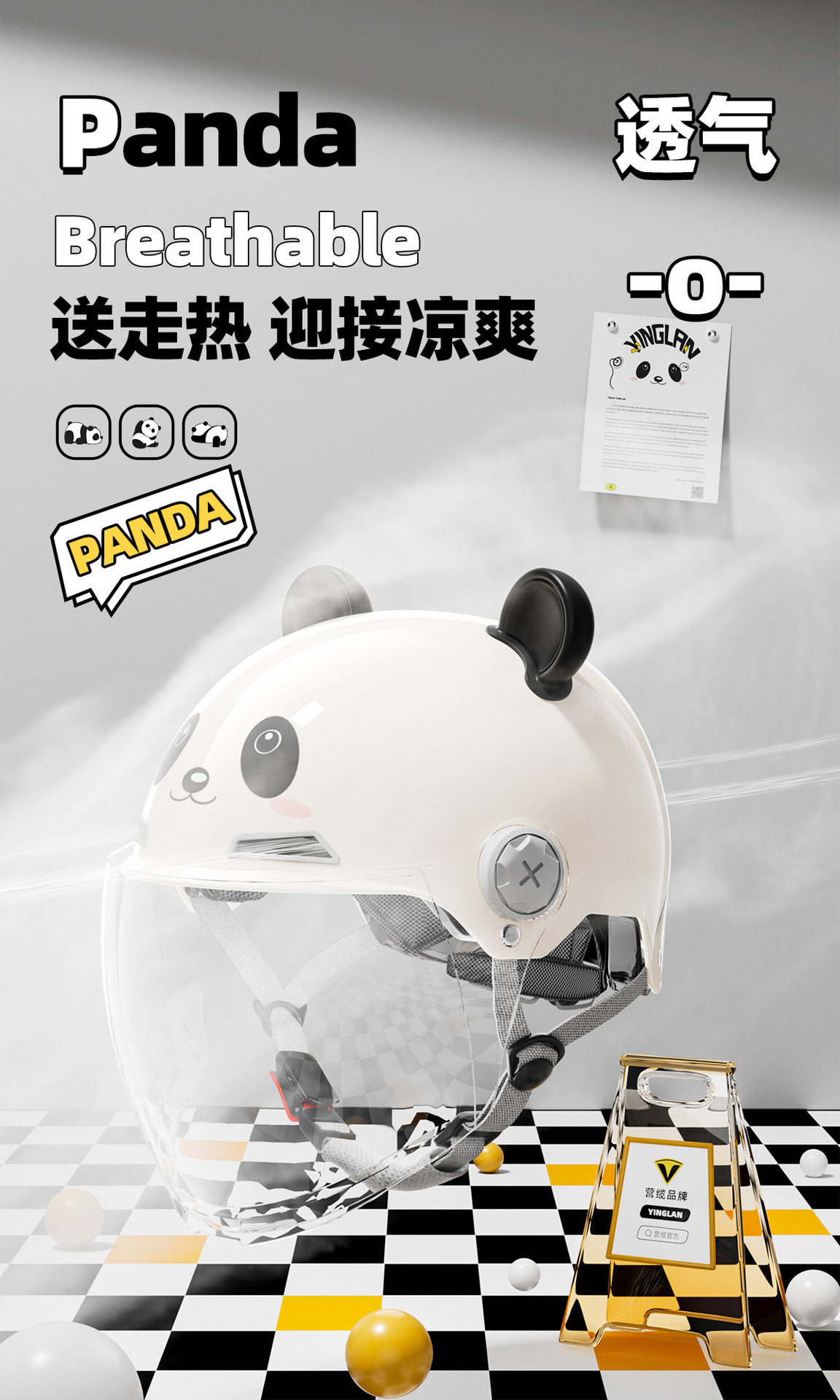 Ultra-Lightweight Kidsren's Helmet for Girls and Boys, Cute All-Season 3C Certified Electric Motorcycle Helmet