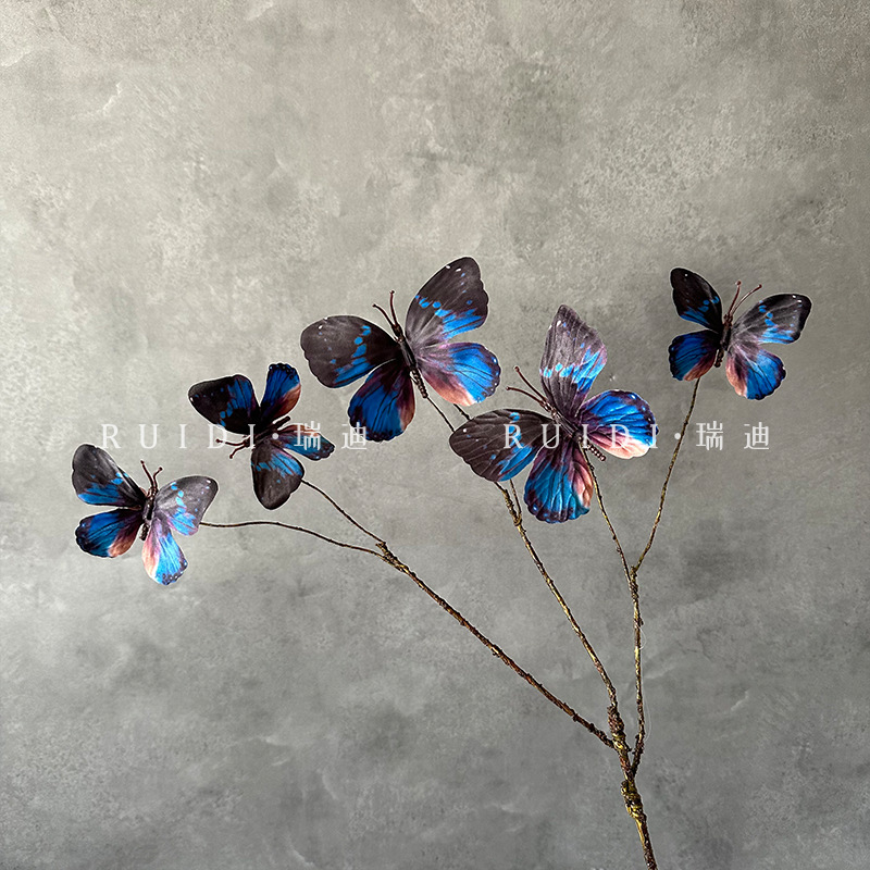 원형 나비 - 딥블루 - YX