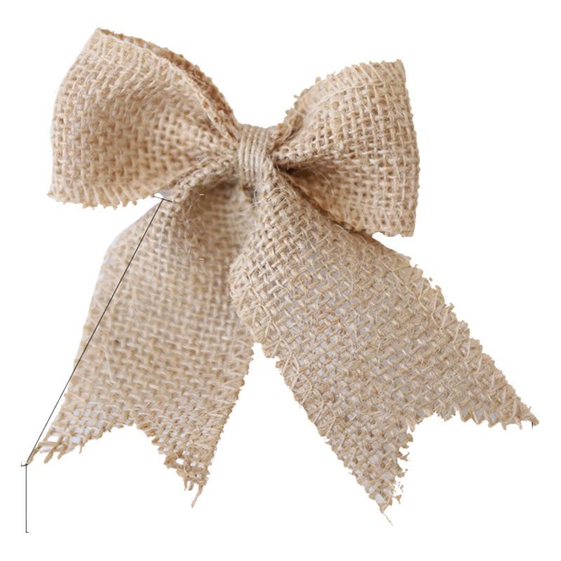 Venta caliente de encaje de cola de milano arco de lino decoración de Navidad DIY ropa zapatos y sombreros accesorios de decoración