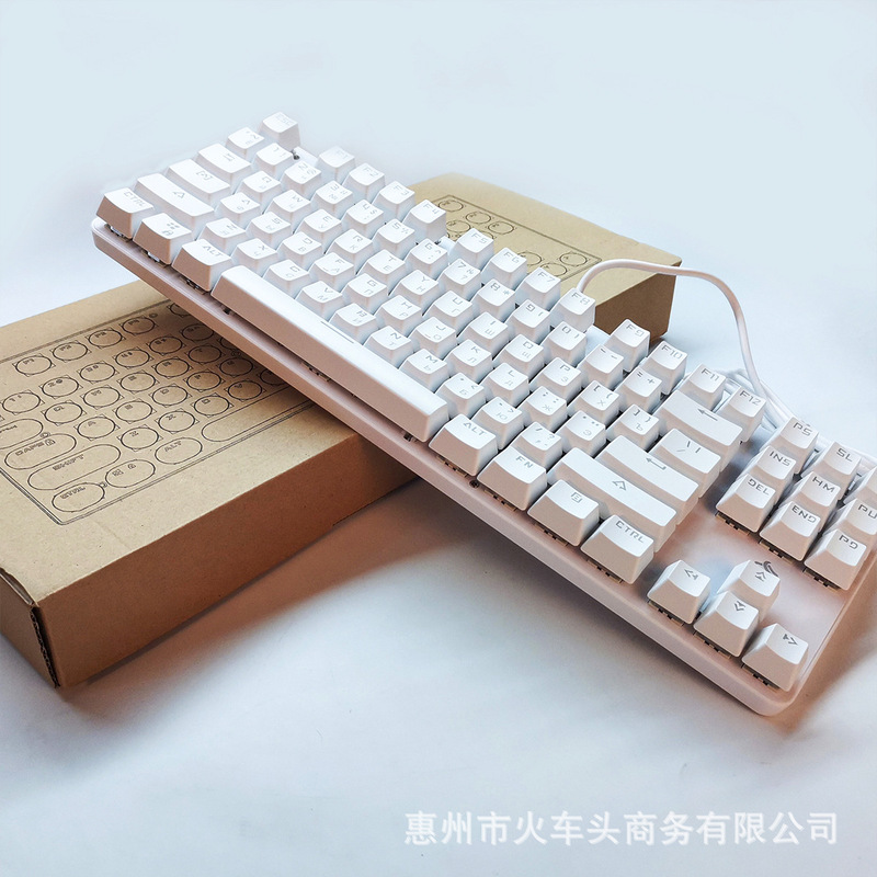 [ロシア語キーボード] レトロラウンドスチームパンクノブメカニカルキーボードクロスボーダー直販87/104キー在庫あり|undefined