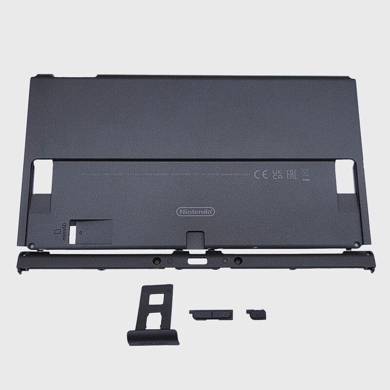 Switch Oled Console Back Cover Replacement Shell Ns Oled Case Back Shell Bottom Cover Side Strip Power Button Volume Button