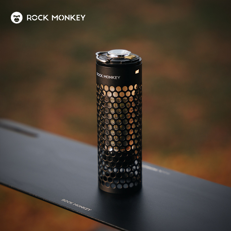 ROCKMONKEY アウトドア キャンプ 中空ランプシェード GZ ティール グッド ユニバーサル ステンレス鋼 バレル ブラック超薄型ランプシェード|undefined