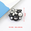 Fashionable brooch from pearl, beads, metal protective underware lapel pin, pin, wholesale