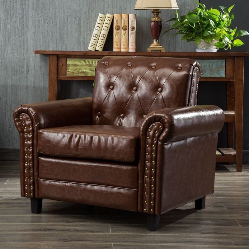 American-Style Vintage Top-Layer Cowhide Distressed Pull-Tab Genuine Leather Sofa Oil Wax Leather European-Style Living Room Solid Wood Single, Double, Triple