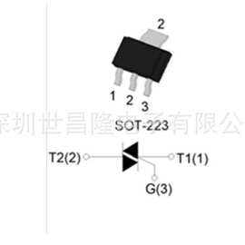 ACJT02V-1000SW捷捷微瞬态抑制型双向可控硅2A  1000V  SOT-223