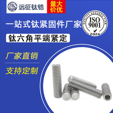 纯钛TA2紧定螺钉止付螺丝平端锥端机米无头螺丝M1.6-M10现货