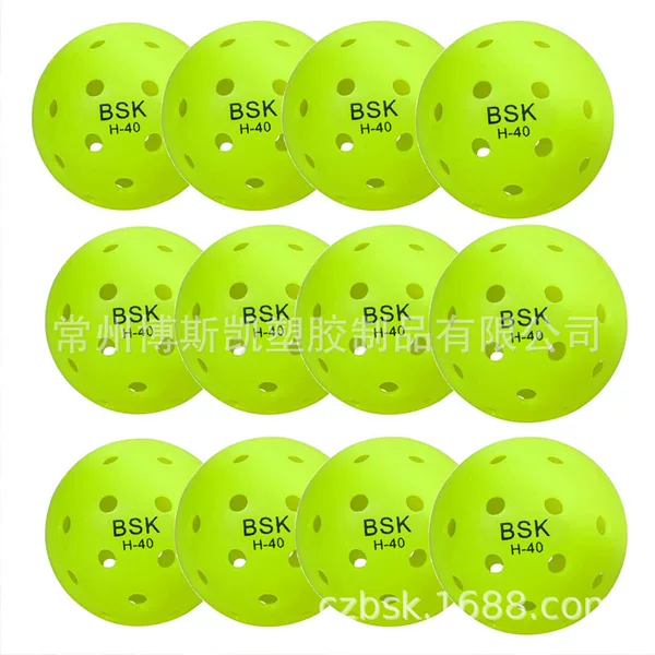 Factory Direct Sales of 40-Hole Pickleball Balls, 74mm, Integrated Molding, Usapa Approved