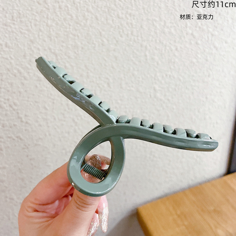 Clip de agarre simple de verano, volumen de cabello de alta calidad, clip de tiburón, horquilla grande, horquilla, nuevo cabello femenino, tocado 2024