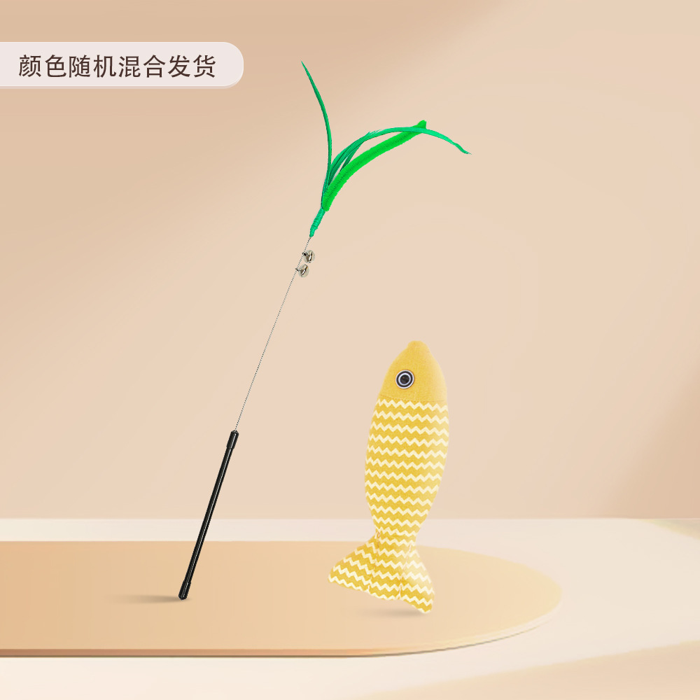 Simulación de gato de cola de perro hierba de gato varilla flexible ultra larga resistente a la mordida resistente al arañazo auto-hi alivio aburrimiento varilla de gato en stock al por mayor