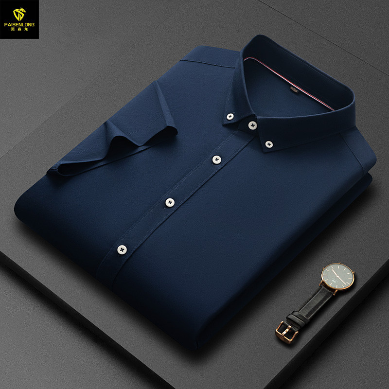 Summer Korean-Style Oxford Pure Cotton Shirt for Men, Casual Men's Shirt, Crisp and Versatile Short-Sleeve Cardigan, Men's T-Shirt, Available in Multiple Colors Summer Korean-Style Oxford Pure Cotton Shirt for Men, Casual Men's Shirt, Crisp and Versatile Short-Sleeve Cardigan, Men's T-Shirt, Available in Multiple Colors