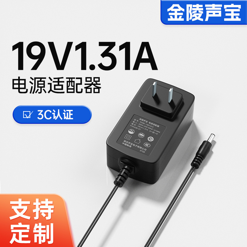 Spot Goods 19V1.31A Power Adapter with 3C Certification Suitable for Lenovo Aoc Monitor Lcd Display