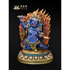 紫金蓮チベットチベット伝ネパール工芸職人心彩絵金剛手置物用品車載