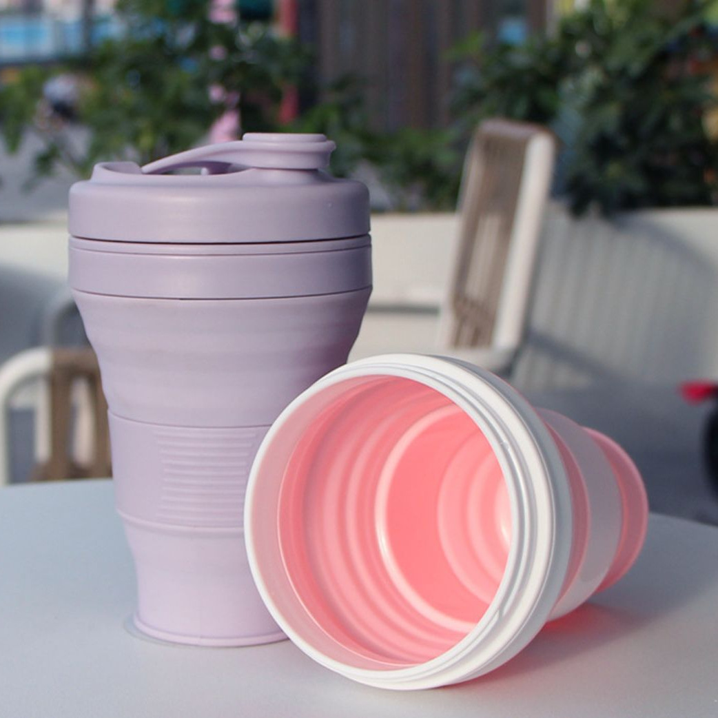 Al Aire Libre portátil de gran capacidad deportes hervidor plegable retráctil taza de agua taza de café de viaje enjuague bucal taza actividad regalo