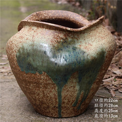 レトロな手作り粗い陶器多肉植物植木鉢大型緑の植物陶器ポット花器 B&B ホテル装飾屋内古い陶器ポット