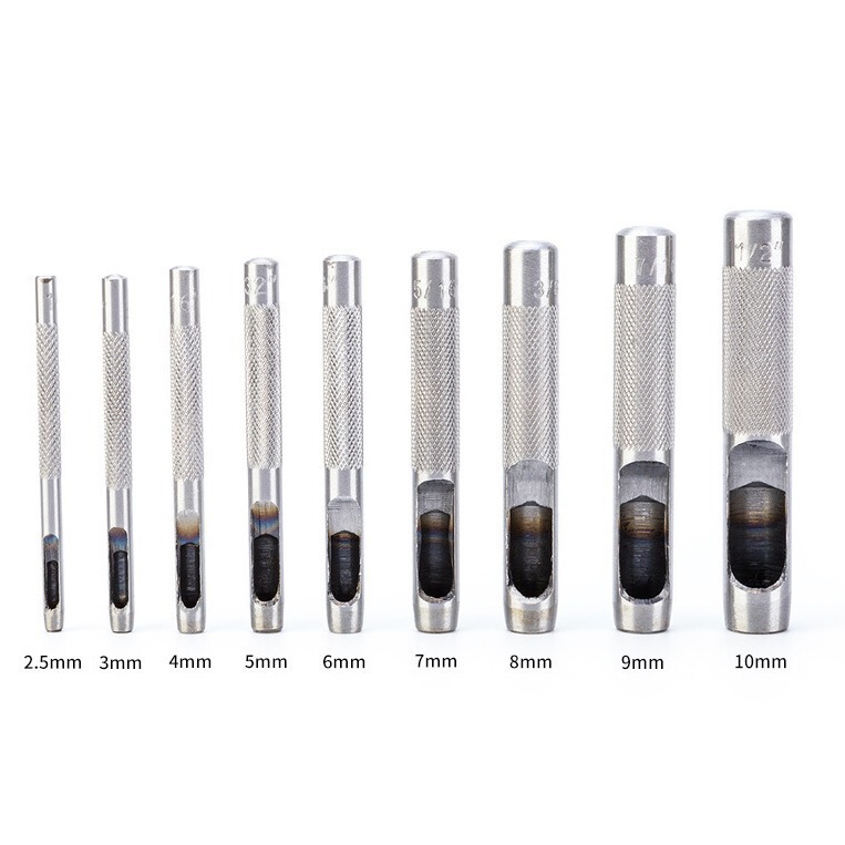 Factory in stock industrial-grade hardware tools with oil belt punch 45# steel punching chisel quenching puncher belt punch