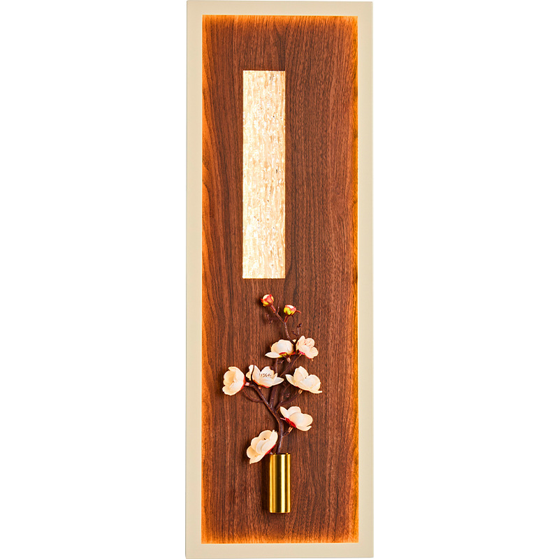 Flores nuevo estilo antiguo estilo medieval estilo antiguo 2025 estilo chino de la pared de la sala de estar lámpara de pared moderna nueva cama