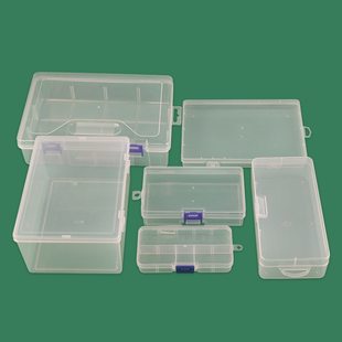 Plastic rectangular square pack, stationery, storage box
