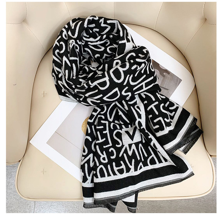 Cachecol em caxemira elegante para mulher xale versátil_voghion.com