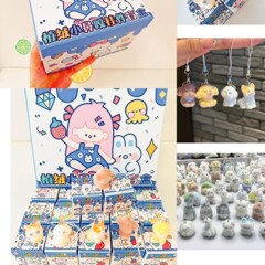 クリエイティブな新しい小さな鼻ペンダントブラインドボックス漫画植毛シリーズ高価値かわいいキーホルダーペンダント卸売