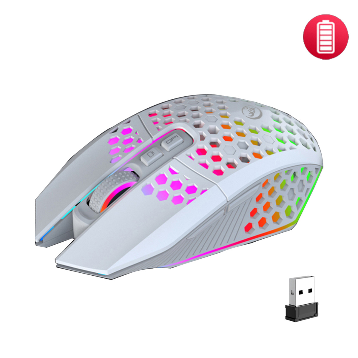 T500 Cave 2.4G Luminous and Rechargeable Wireless Silent Design Lightweight Office Mouse_voghion.com
