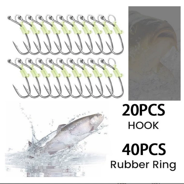 Luminous Live Shrimp Hooks Fishing Saltwater Свет Живая Креветка Комплект для рыбалки