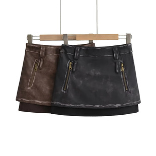 2023�¿miu�L�����f���͡���ɫPUƤ����ȹŮ�＾�͹�A��ȹȹ��