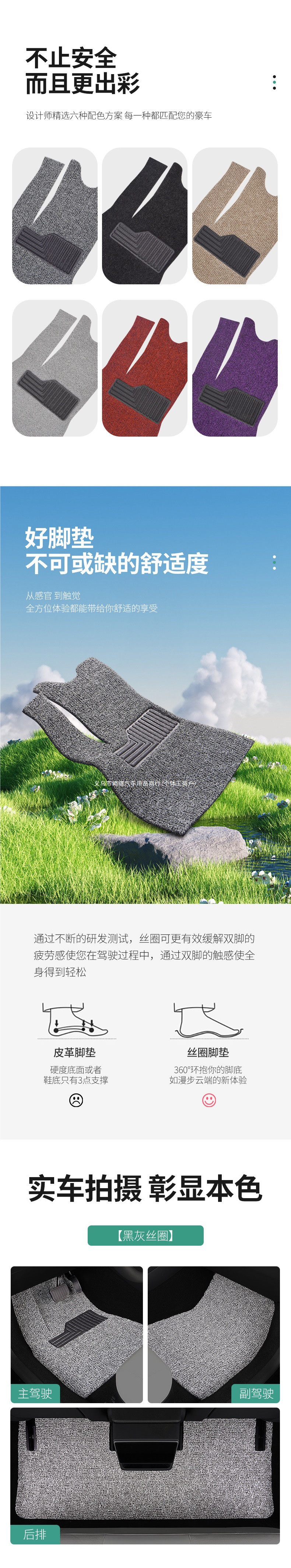 2025 BYD Han EV floor mats, DMI car silk loop upper layer carpet, waterproof and thickened car mats, Innoman