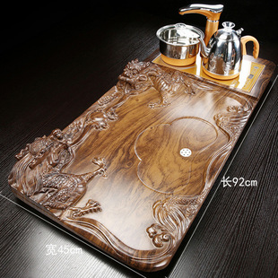 Household Solid Wood Tea Tray Fully Automatic Induction Cooker Integrated Living Room Light Luxury Tea Table Tea Sea Kung Fu Tea Set