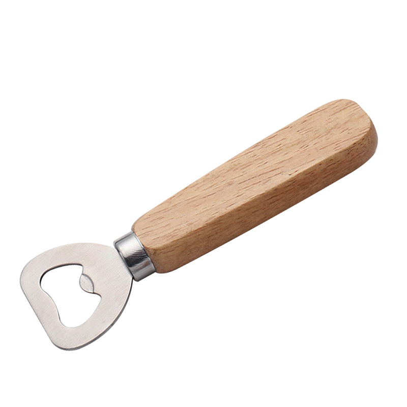 Abridor de botellas de fábrica transfronteriza puede ser DIY madera abertura de botellas de beech práctica multifuncional pequeño regalo abertura de botellas de cerveza