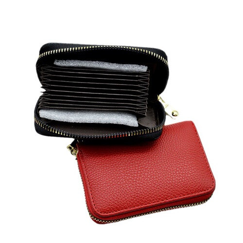 First layer cowhide accordion card holder, blank no logo coin purse, genuine pickup card set, bank card business card holder, universal