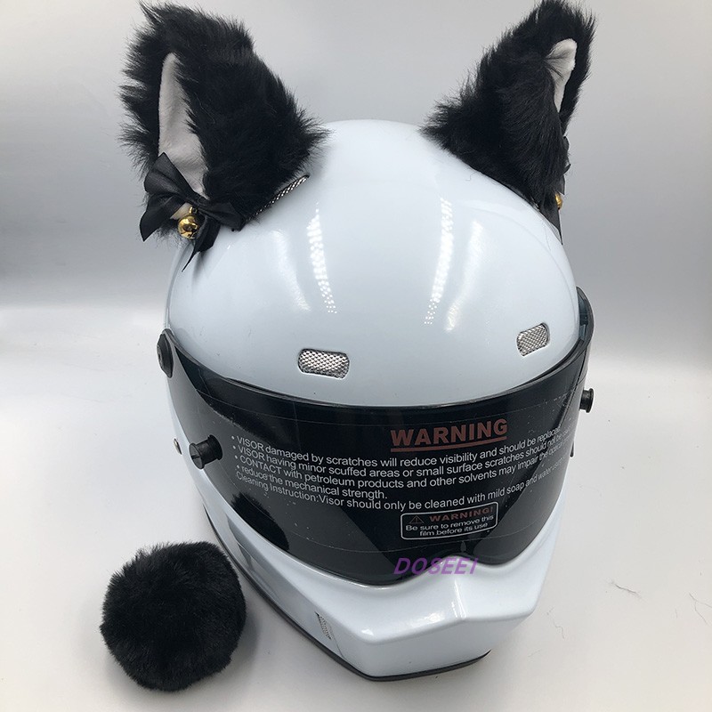 Electric Car Ski, Motuoche Auto Parts and Accessories - deluxe-black-white-with-bell-and-tail
