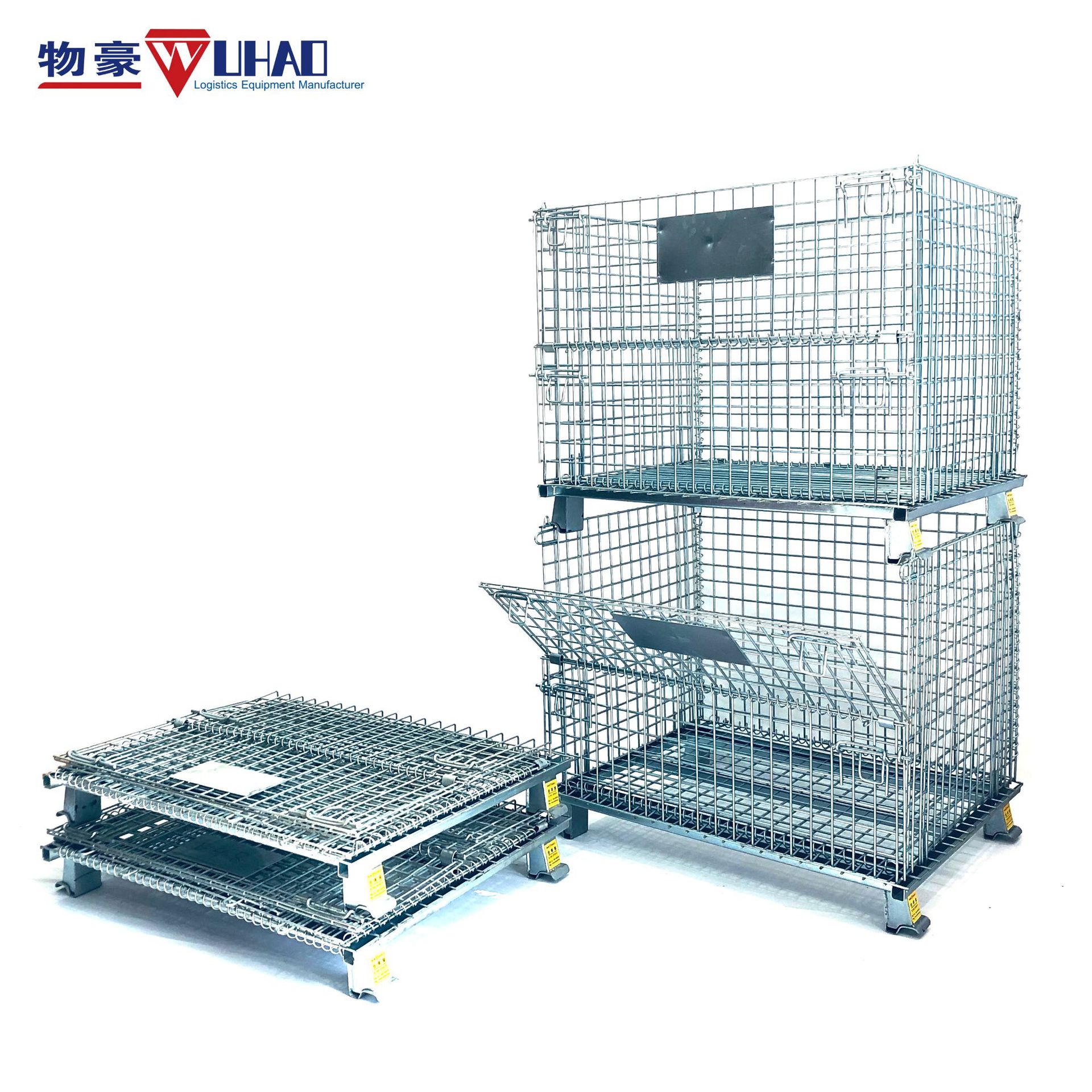 物豪折叠式仓储笼车间周转仓库存储集装卸五金件转运生产线补料