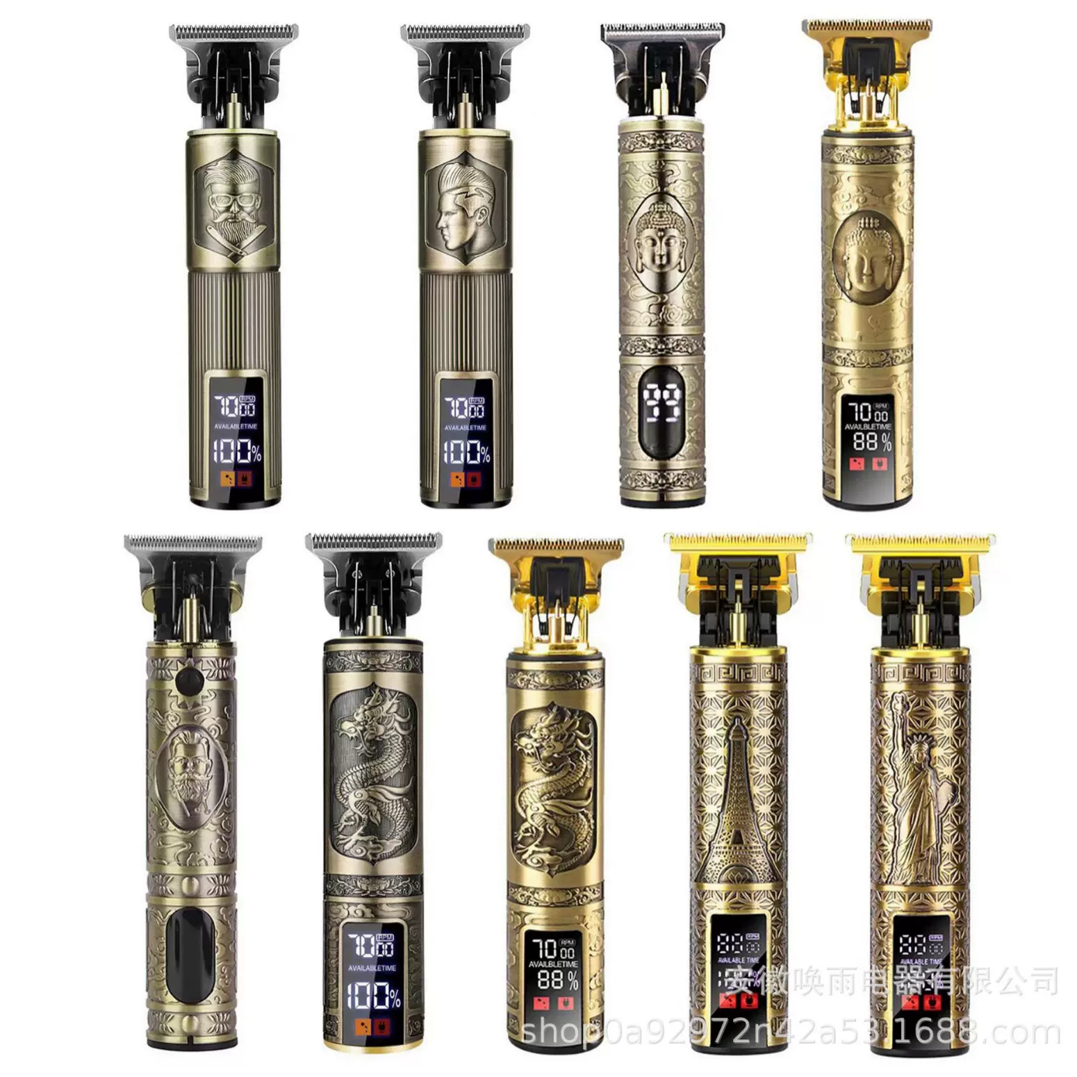 跨境T9理发器电推剪雕刻电推子家用型理发器油头光头神器