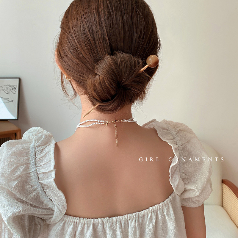 Elegante Metall Haarnadel Für Den Dutt Für Den Alltag_voghion.com