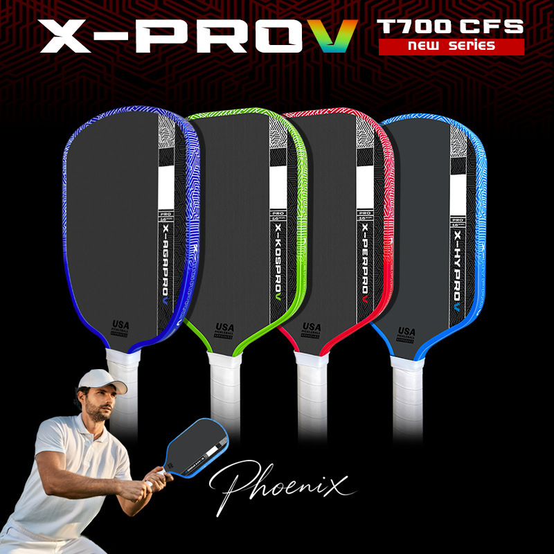 T700 Hot-Selling Cloth-Textured Matte Carbon Fiber Pickleball Racket, Integrated 16mm, High-End Competition-Specific