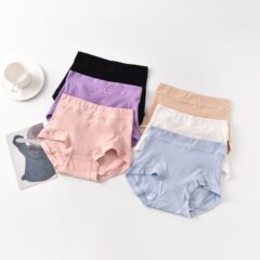 Adult high-waist underwear women's pure cotton comfortable adult mid-waist cotton women's plus size breathable briefs