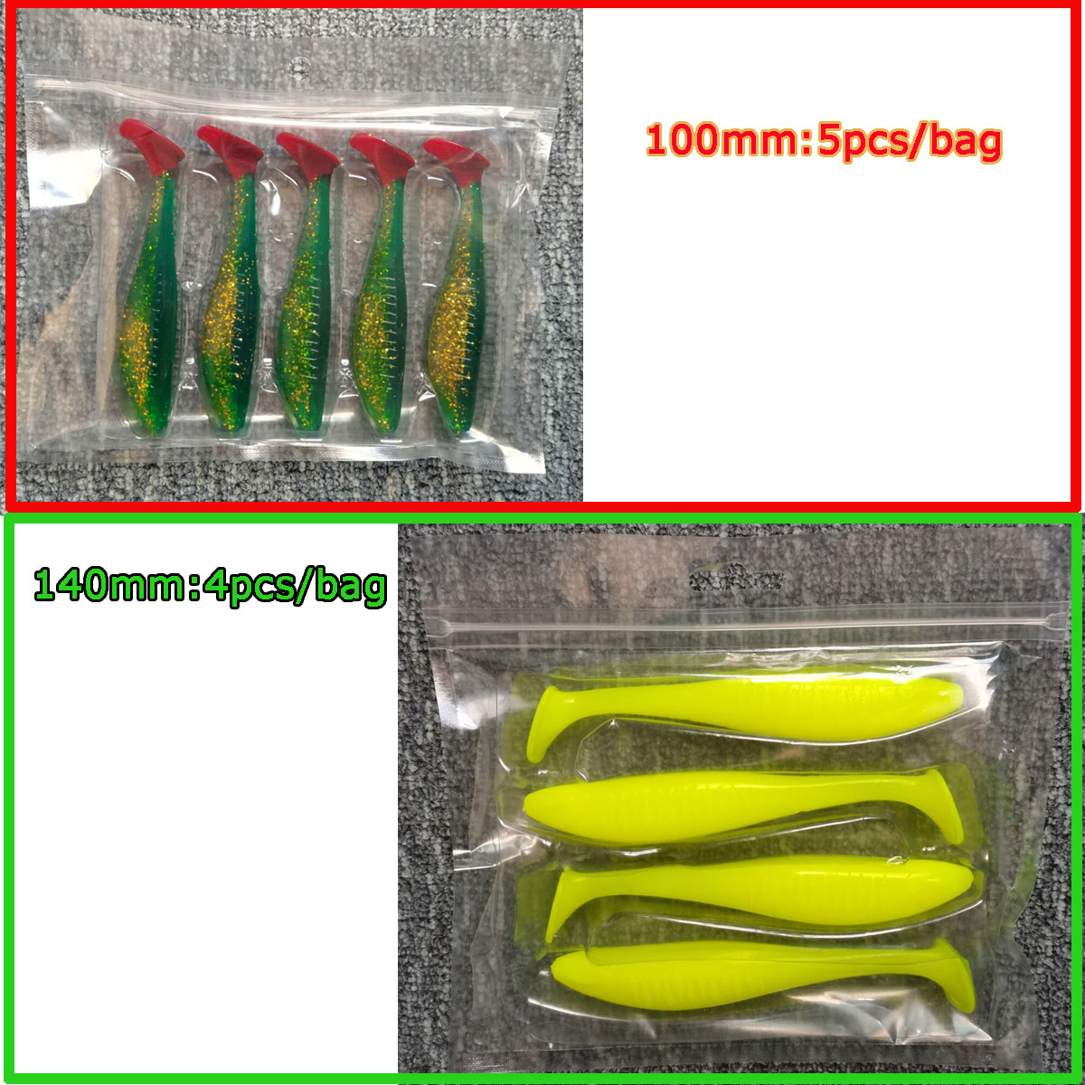 Cebo suave TPR, cola en T flotante de goma suave, cebo falso de 10cm/14cm, señuelo ZMAN, paleta, cebo suave POPTPR