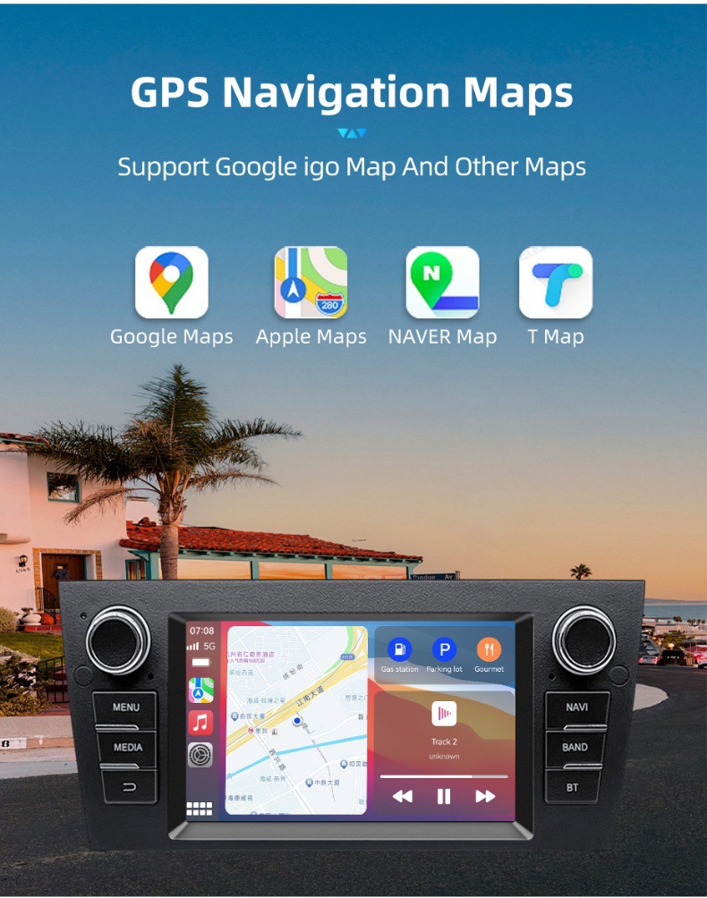 Suitable for Bmw 3 Series E90 E92 E93 Car Central Control Large Screen Navigation Carplay Audio and Video Player
